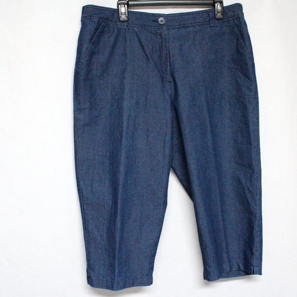 White Stag High Rise Blue Denim Shorts 